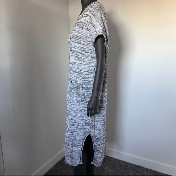 ☁️ Cotton Country by Parkhurst Gray Marled Knit Dress L - Picture 2 of 6